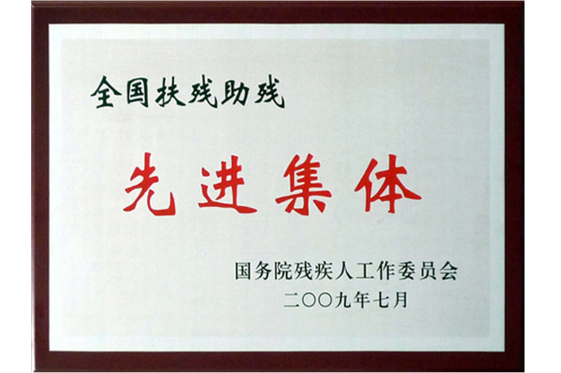 全國(guó)扶殘助殘先進(jìn)集體（2009）